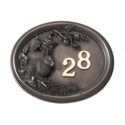 "Dunkeld Glenn" Rabbit House Number Plaque