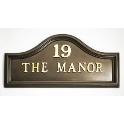 Bronze Finish Traditional House Name Sign -House Sign Discount Store sp190 bronze 1