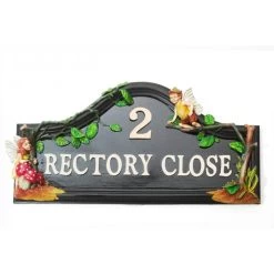 Hand Painted Flower Fairy House Name Sign -House Sign Discount Store sp248 hp flower fairy