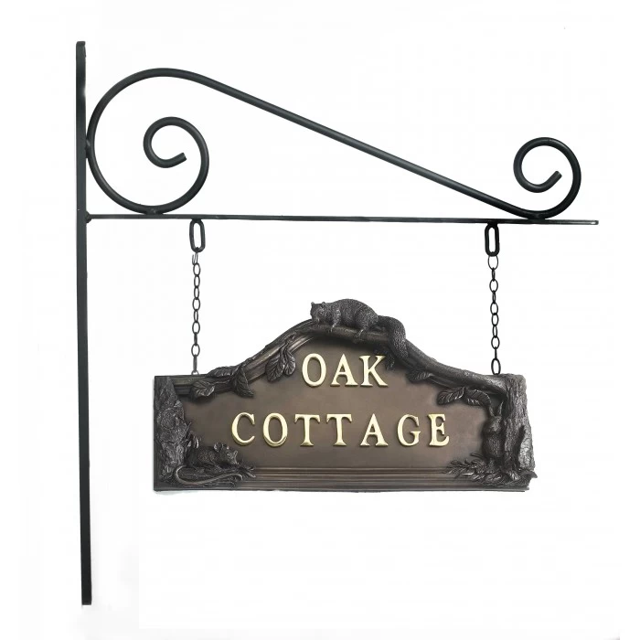 Bronze Woodland Double Sided House Name Sign 4 Bronze Woodland Double Sided House Name Sign - Image 2