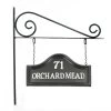 Double Sided Classic Black House Name Sign -House Sign Discount Store sp280 ds b 3