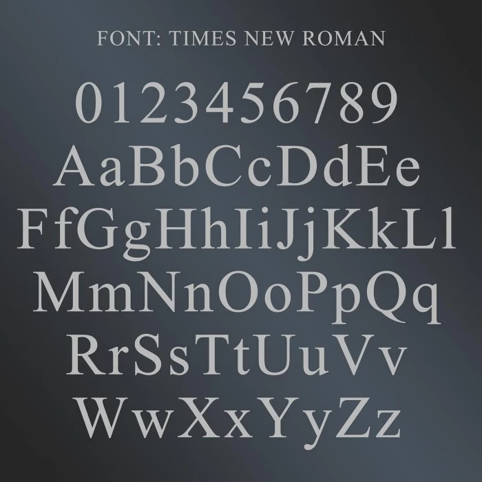 Blue & Chrome Arched Number Sign - Vinyl Numbers 5 Blue & Chrome Arched Number Sign - Vinyl Numbers - Image 3