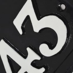 Arched House Number Sign - Black Iron & White 7 Arched House Number Sign - Black Iron & White -House Sign Discount Store sp400 sp460 ci 2