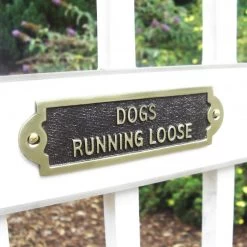 Dogs Running Loose - Gate Sign