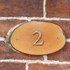 Natural Hard Wood Rustic House Number Sign - 2 -House Sign Discount Store sp771 wood slice house number 2