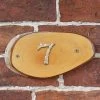 Natural Hard Wood Rustic House Number Sign - 7 -House Sign Discount Store sp776 wood slice house number 7