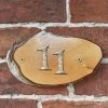 Natural Hard Wood Rustic House Number Sign - 11 -House Sign Discount Store sp780 wood slice house number 11