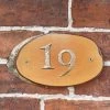 Natural Hard Wood Rustic House Number Sign - 19 -House Sign Discount Store sp788 wood slice house number 19