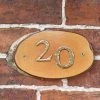 Natural Hard Wood Rustic House Number Sign - 20 -House Sign Discount Store sp789 wood slice house number 20