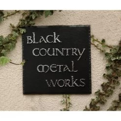 “Meadow View” Square Slate House Name Sign