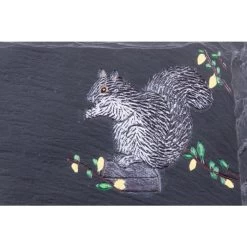 "Hillenbrook Woodland" Squirrel Slate House Number Sign 10 "Hillenbrook Woodland" Squirrel Slate House Number Sign -House Sign Discount Store squirrel slate effect house numbers