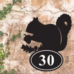 Squirrel Iron House Number Sign -House Sign Discount Store squirrel iron house number sign 4