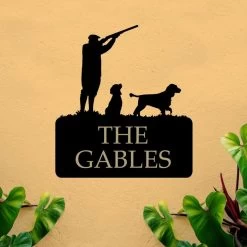 Steel "Game Season" Cocker Spaniel House Name Sign -House Sign Discount Store steel 22game season 22 cocker spaniel house name sign 3