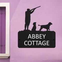 Steel "Game Season" Cocker Spaniel House Name Sign -House Sign Discount Store steel 22game season 22 cocker spaniel house name sign 5