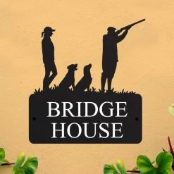 Steel "Game Season" Labradors House Name Sign -House Sign Discount Store steel 22game season 22 labradors house name sign 5