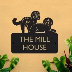 Steel "Pair Of Cockapoos" Dog House Name Sign 10 Steel "Pair Of Cockapoos" Dog House Name Sign -House Sign Discount Store steel 22pair of cockapoos 22 dog house name sign 2