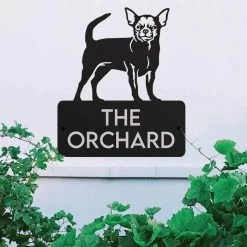 Steel Chihuahua Dog House Name Sign 9 Steel Chihuahua Dog House Name Sign -House Sign Discount Store steel chihuahua dog house name sign 2