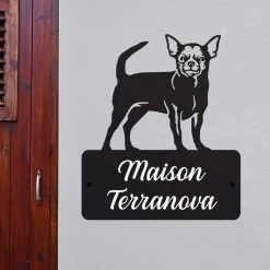 Steel Chihuahua Dog House Name Sign 11 Steel Chihuahua Dog House Name Sign -House Sign Discount Store steel chihuahua dog house name sign 5