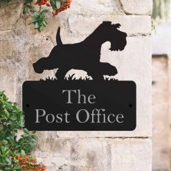 Steel Running Miniature Schnauzer House Name Sign -House Sign Discount Store steel running miniature schnauzer house name sign 4