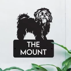 Steel Shih Tzu Dog House Name Sign -House Sign Discount Store steel shih tzu dog house name sign 5
