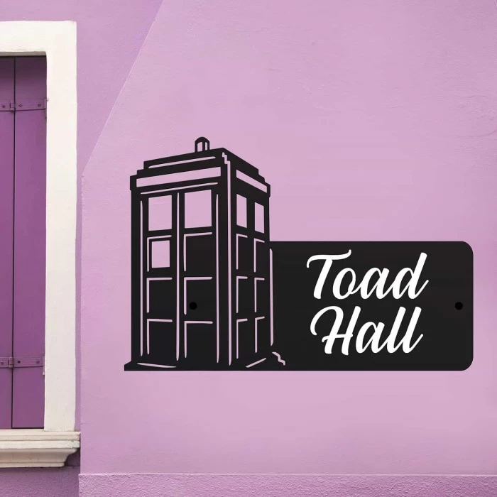 Steel Time Machine Telephone Box House Name Sign 7 Steel Time Machine Telephone Box House Name Sign - Image 5