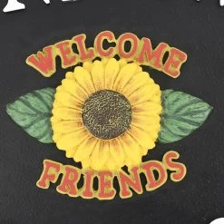 Sunflower Cast Iron Effect Oval House Name Sign 5 Sunflower Cast Iron Effect Oval House Name Sign -House Sign Discount Store sunflower cast iron oval house name sign