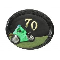 Hand Painted Sport Touring Motorbike House Sign