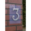 Suspended House Numbers Single -House Sign Discount Store suspended acrylic blue tint 1