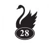 Swan Iron House Number Sign -House Sign Discount Store swan iron house number sign 5