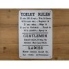 "Toilet Rules" Iron Sign In White 2 "Toilet Rules" Iron Sign In White -House Sign Discount Store toilet rules sign in white