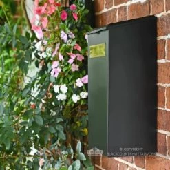 Large "Pevensey Square” Newspaper And Parcel Holder 14 Large "Pevensey Square” Newspaper And Parcel Holder -House Sign Discount Store traditional square wall mounted newspaper parcel box