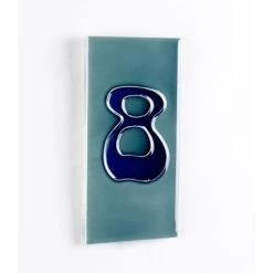 Double Plain Tile Number Frame -House Sign Discount Store turquoise ceramic number tiles1 3
