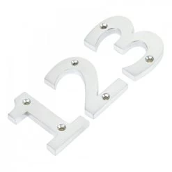 Satin Chrome Numerals - 3"