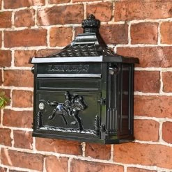 Plain Black Huntingdon Post Box