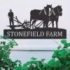 Horse & Plough Iron House Name Sign 1 Horse & Plough Iron House Name Sign -House Sign Discount Store ukhna355 horse plough wall mounted house sign bcmw 1