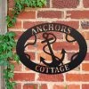 Anchor Iron Oval House Name Sign -House Sign Discount Store ukhno017 oval anchor house sign 5