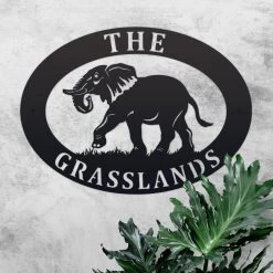 Elephant Iron Oval House Sign 15 Elephant Iron Oval House Sign -House Sign Discount Store ukhno310 oval elephant house sign 2