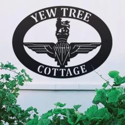 British Parachute Regiment Iron Oval House Sign -House Sign Discount Store ukhno344 oval british parachute regiment sign 2