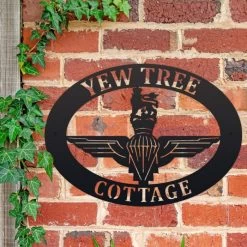 British Parachute Regiment Iron Oval House Sign -House Sign Discount Store ukhno344 oval british parachute regiment sign 3