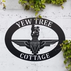 British Parachute Regiment Iron Oval House Sign -House Sign Discount Store ukhno344 oval british parachute regiment sign 5