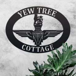 British Parachute Regiment Iron Oval House Sign -House Sign Discount Store ukhno344 oval british parachute regiment sign 6