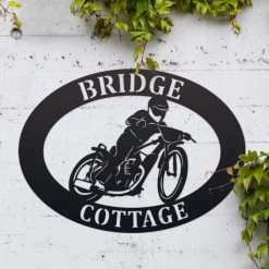 Speedway Iron Oval House Name Sign -House Sign Discount Store ukhno373 oval speedway house sign 5