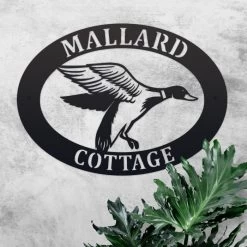 Mallard Iron Oval House Name Sign -House Sign Discount Store ukhno512 oval mallard house sign 7