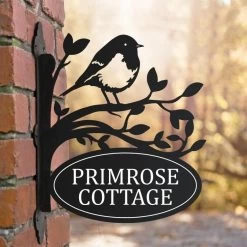 Robin Iron Bracket House Name Sign -House Sign Discount Store ukhnsbrd0002 robin house name sign bcmw 1