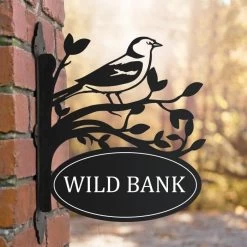 Chaffinch Iron Bracket House Name Sign -House Sign Discount Store ukhnsbrd0005 chaffinch house sign bcmw 1