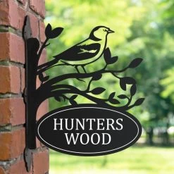 Chaffinch Iron Bracket House Name Sign -House Sign Discount Store ukhnsbrd0005 chaffinch house sign bcmw 2