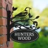Chaffinch Iron Bracket House Name Sign -House Sign Discount Store ukhnsbrd0005 chaffinch house sign bcmw 3