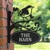 Wren Iron Bracket House Name Sign -House Sign Discount Store ukhnsbrd0006 wren house sign bcmw 2