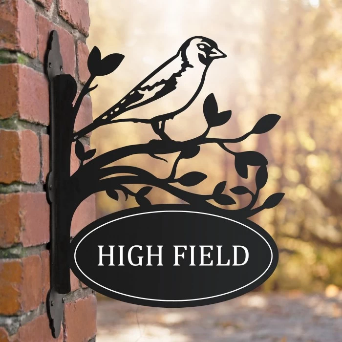 Goldfinch Iron Bracket House Name Sign 4 Goldfinch Iron Bracket House Name Sign - Image 2