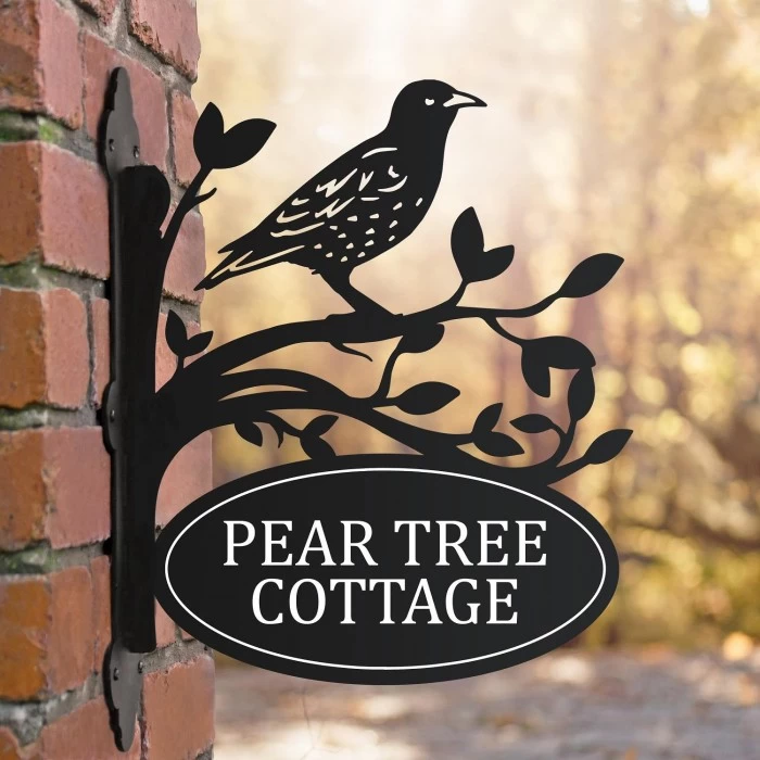 Starling Iron Bracket House Name Sign 5 Starling Iron Bracket House Name Sign - Image 3